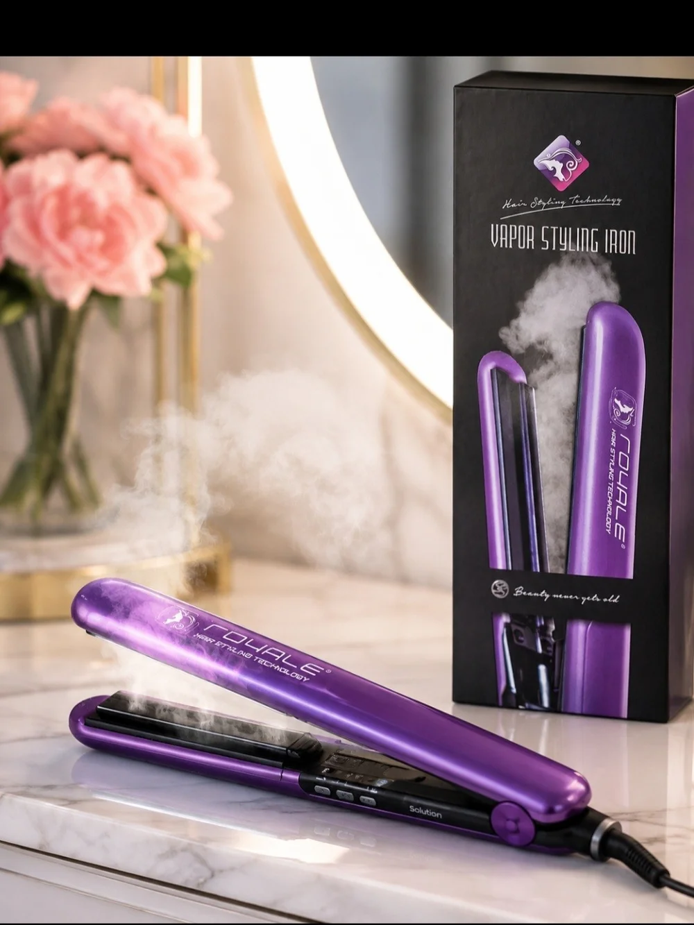 Purple Vapor Styling Iron